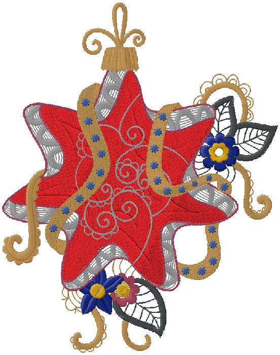 star embroidery design