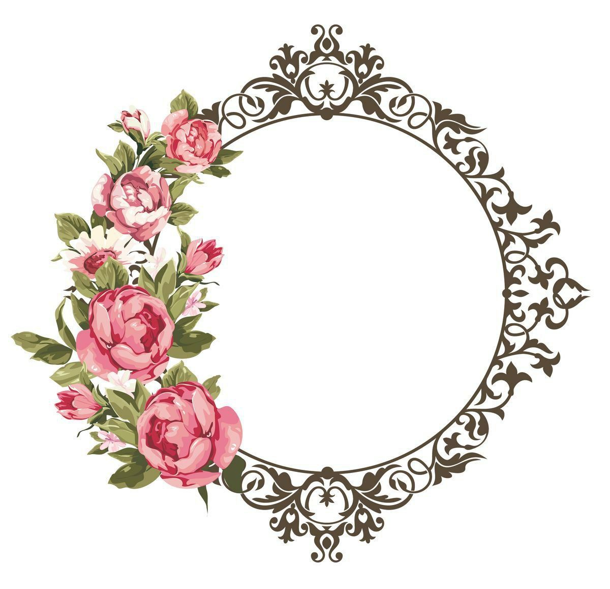 Floral Border embroidery design