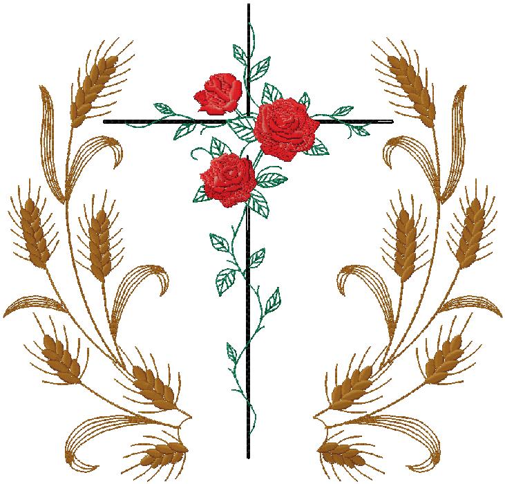 Floral embroidery design