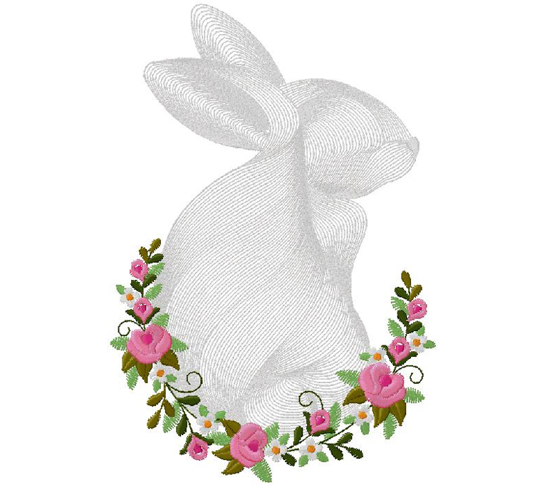 cute bunny embroidery embroidery design