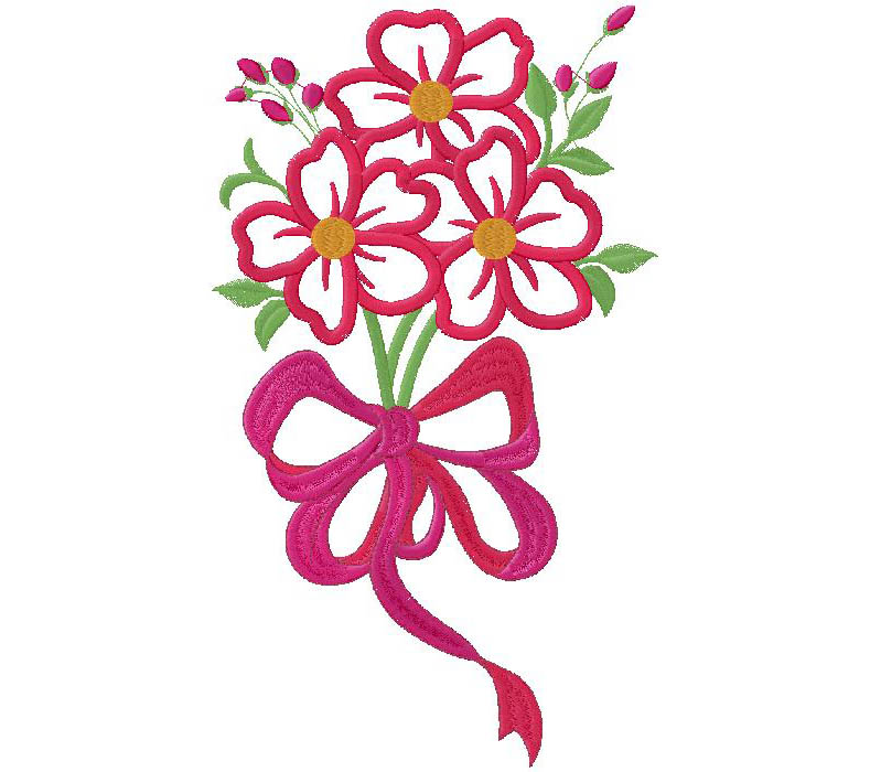 floral embroidery design