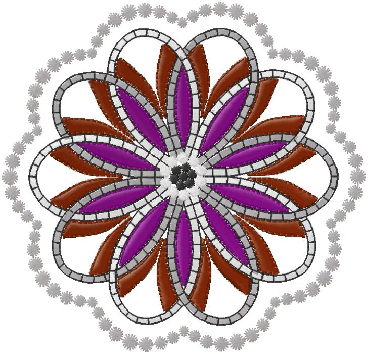 floral embroidery design