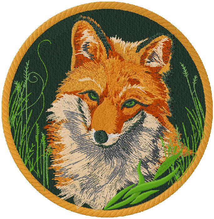 cute fox - embroidery design