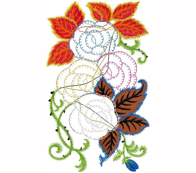 fantastic floral - embroidery design