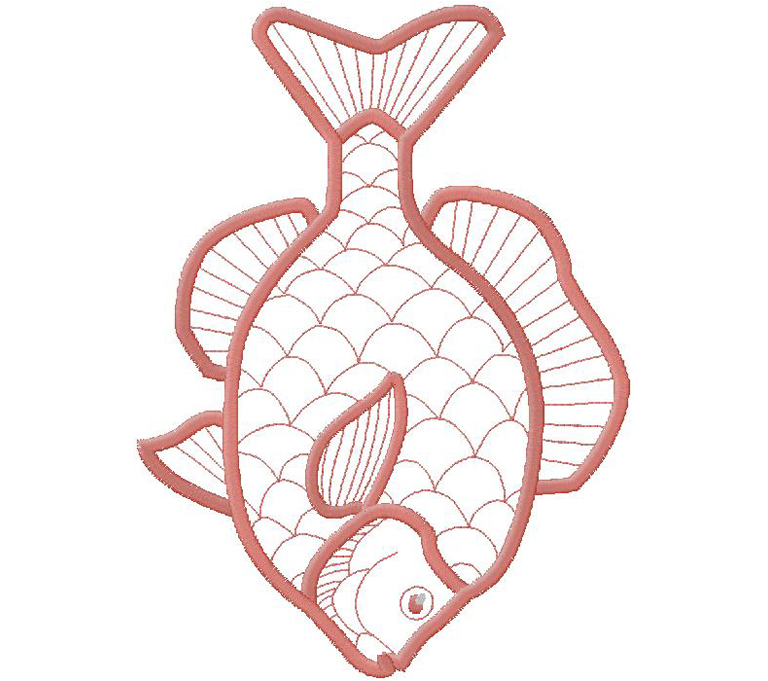 fish design - embroidery design