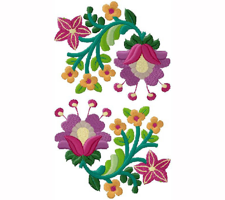 wonderful floral - embroidery design