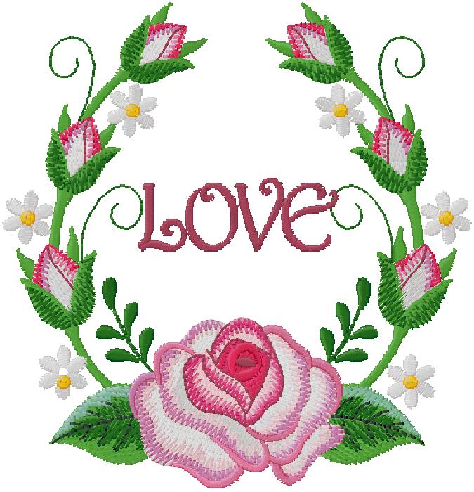  floral machine embroidery design