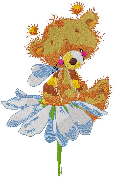 cute Bear embroidery design