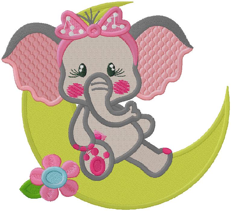 cute Elephant - Embroidery design