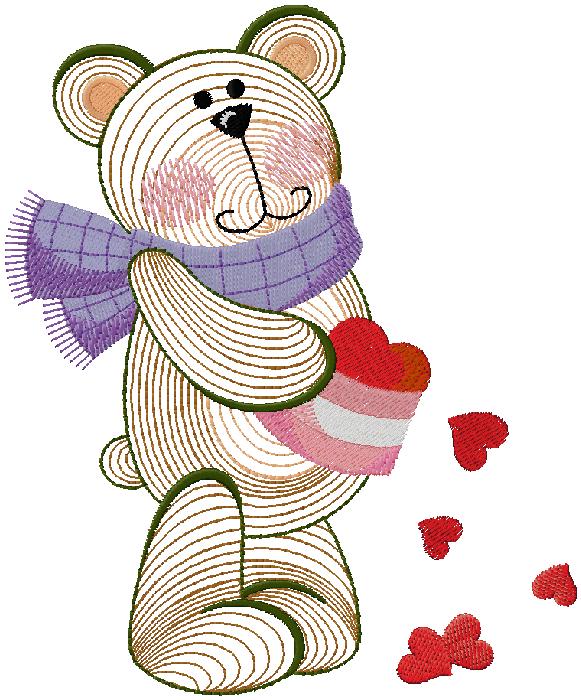 cute Bear - Embroidery design