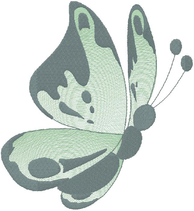 butterfly machine embroidery design