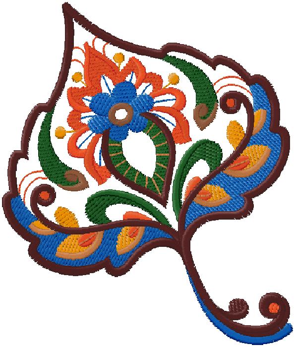 leaf - embroidery design