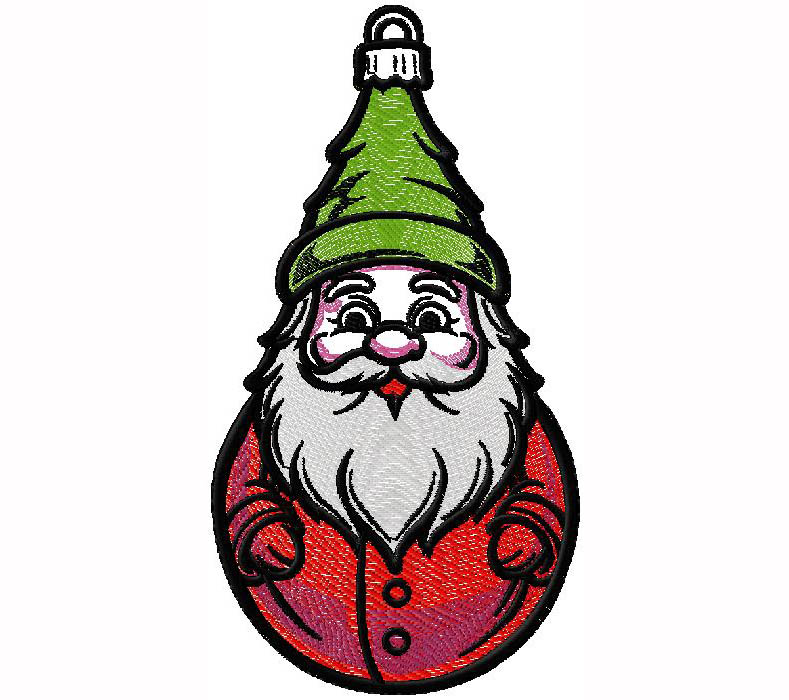 santa embroidery design