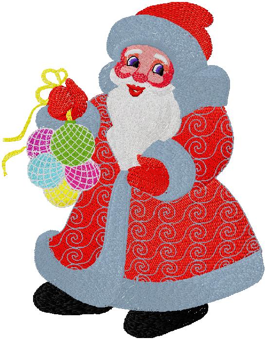 wonderful Santa embroidery design